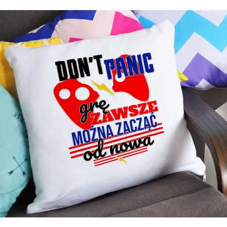 Poduszka dla gracza GAMER można zacząć od nowa